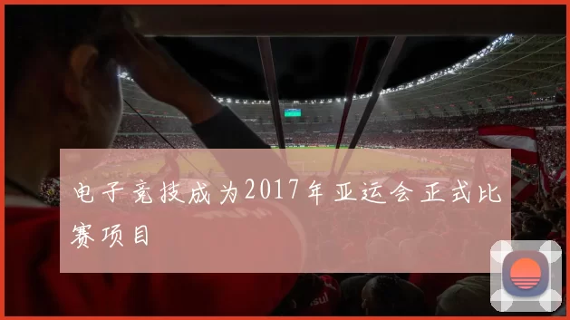 电子竞技成为2017年亚运会正式比赛项目